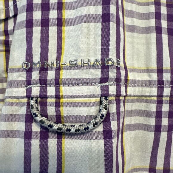 LSU Tigers Columbia Super Bonehead Fishing Shirt Mens Size L Purple Vented L/S - Picture 5 of 10